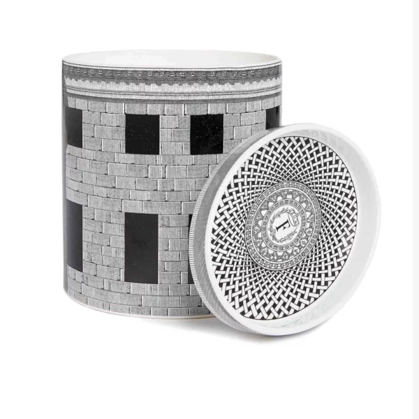 NEL MENTRE CANDELA GRANDE DECORO ARCHITETTURA FRAGRANZA IMMAGINAZIONE - FORNASETTI
