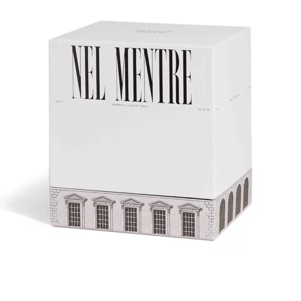 NEL MENTRE CANDELA GRANDE DECORO ARCHITETTURA FRAGRANZA IMMAGINAZIONE - FORNASETTI
